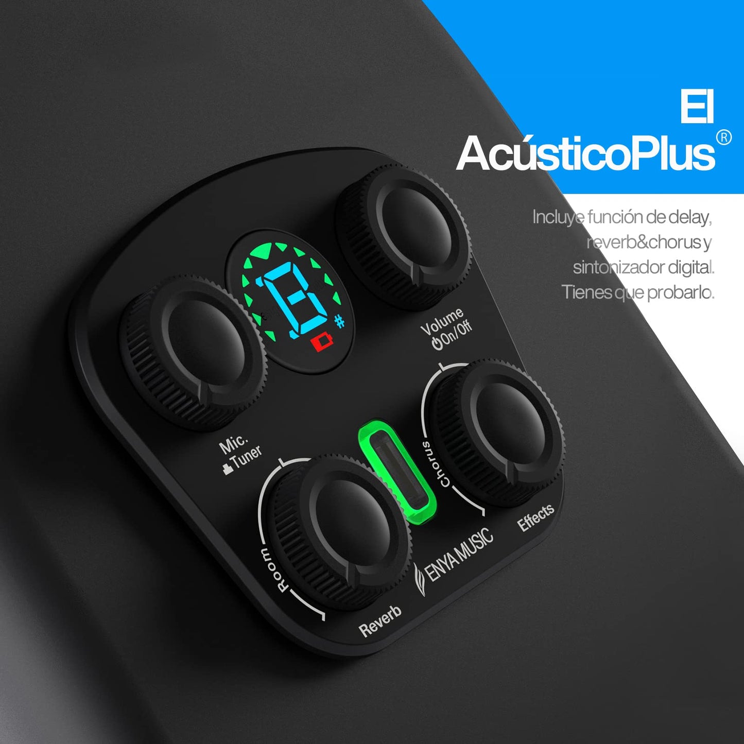 Enya X4 Pro 36" Elektro-Akustik Carbon 3/4 Set, Cutaway, Smart Tonabnehmer, Reisegitarre, inkl. Kit