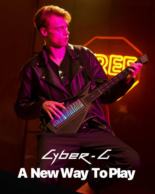 Enya CYBER-G Smart Guitar ohne Saiten, faltbar, Drum & Bass, Presets, App-Akkordsheets