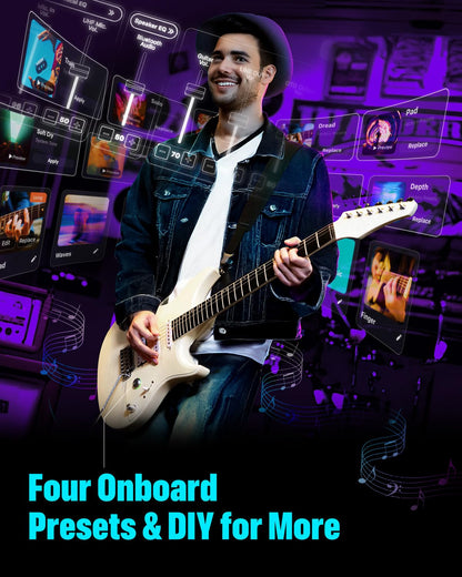 Enya Inspire 39" Smart E-Gitarre Carbon, 15W Lautsprecher, 20 Sounds, inkl. Tasche & Zubehör